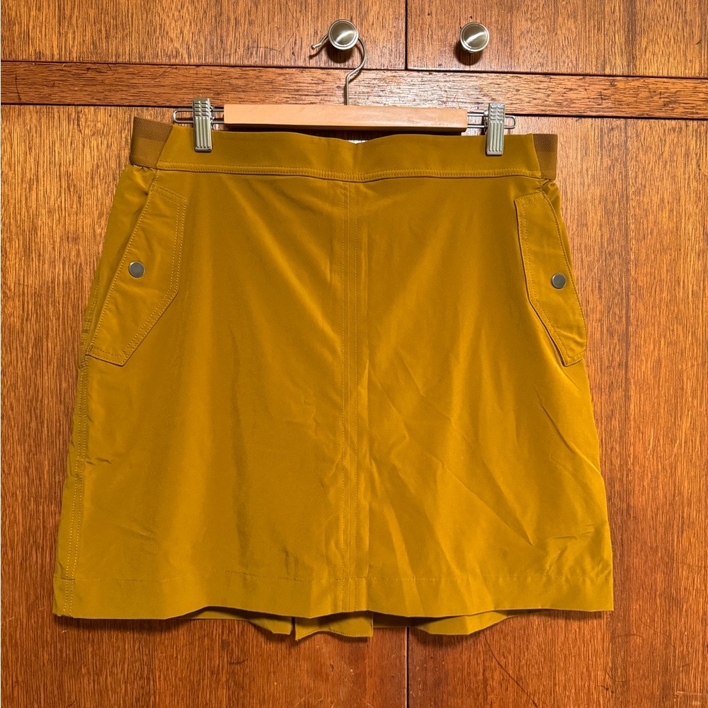 Athleta Vienna Cargo Skort Mustard Yellow 16 NWOT - Picture 4 of 7